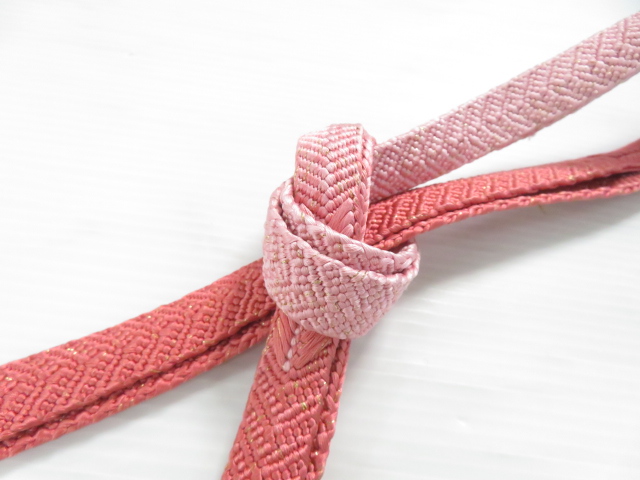リサイクル 和装小物 帯締め 平組 手組紐 金糸 フォーマル